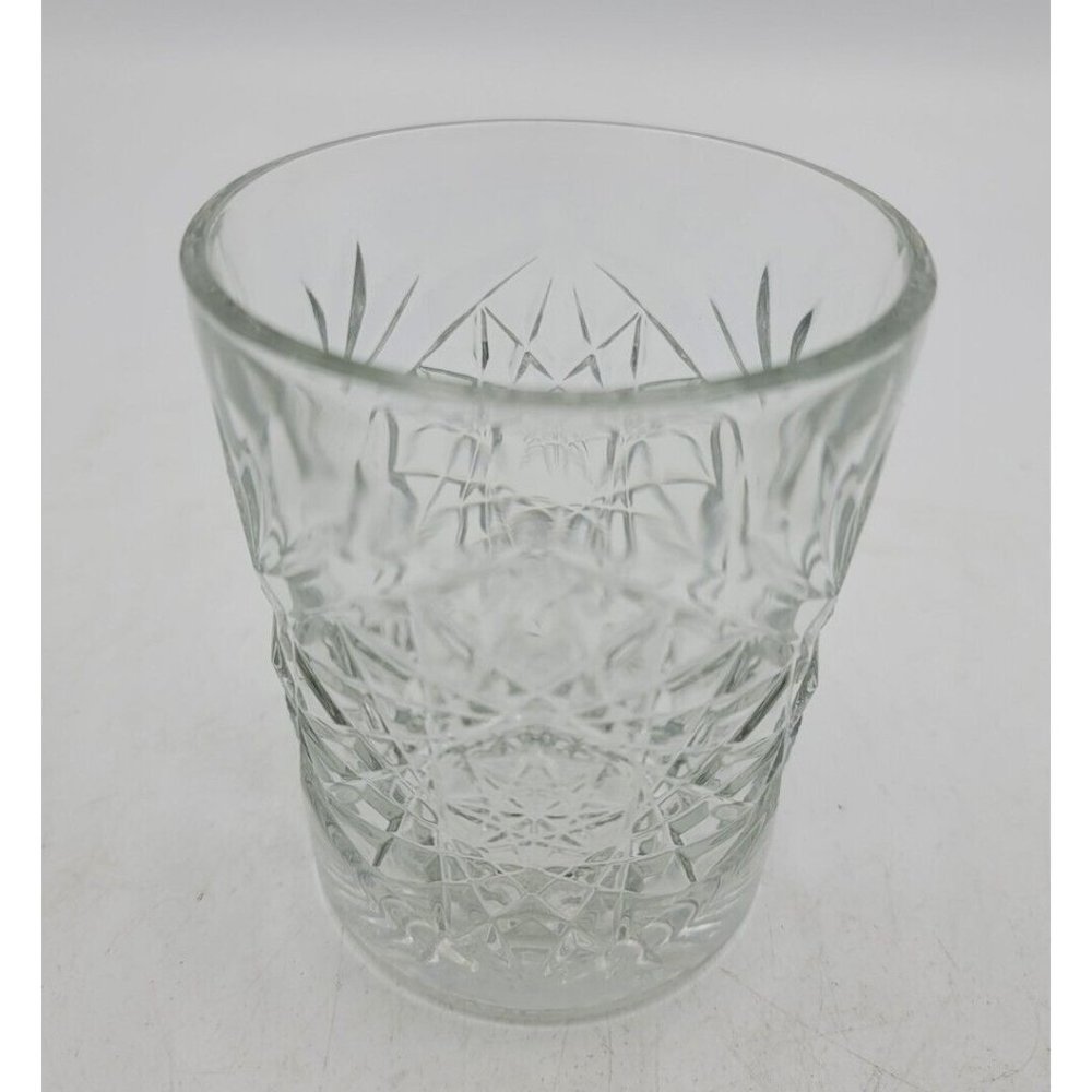 Glass Libbey Drink Cup Detailed Alcohol Cocktail Clear Brand New